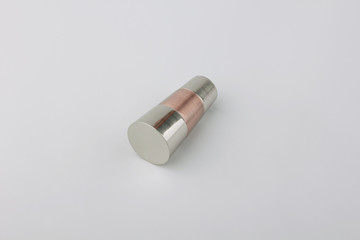 Tips for curtain poles on a white background. Ending for curtain eaves. Finials for curtain cornices.