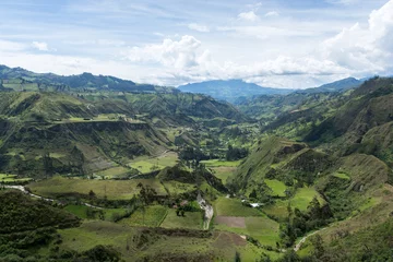 Wandcirkels aluminium Canyon du rio Toachi, Quilotoa, Équateur © Suzanne Plumette