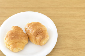 2個のクロワッサン