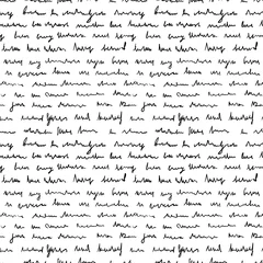 Fotobehang Handwriting background seamless pattern grunge letters words © amovitania