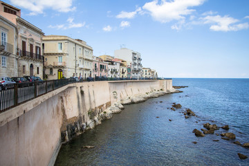 Embankment in Syracuse, Italy