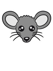 kopf gesicht maus süß niedlich klein nager hamster comic cartoon clipart