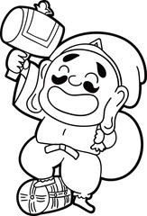 大黒天のイラスト素材