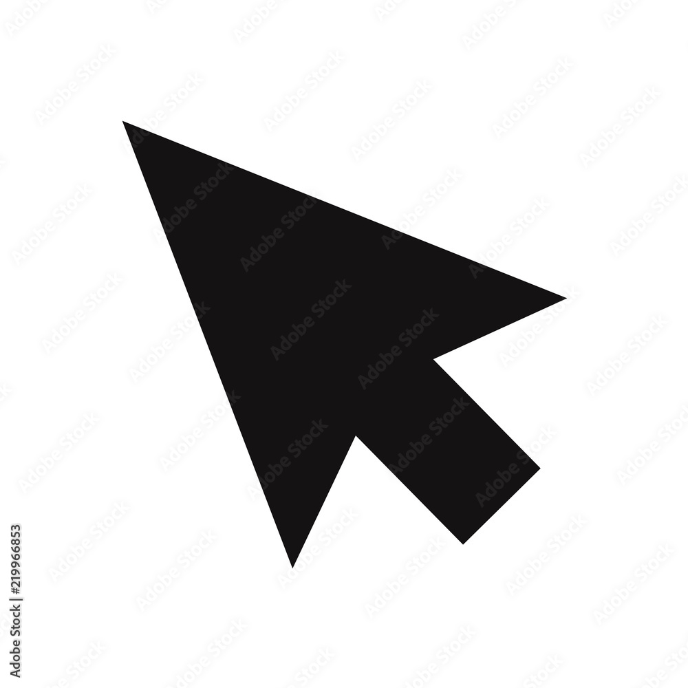 Poster cursor vector icon. mouse, pointer, click symbol