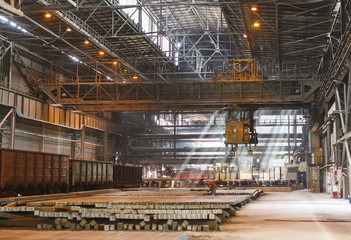 Warehouse metal blank. Electroplating plant for the metal.