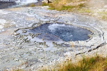 Spring Pool, Upper Geyser Basin, Yellowstone National Park, Wyoming, USA