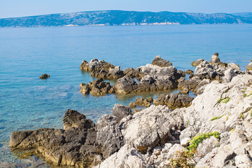 Adriatic seashore, Krk, Croatia