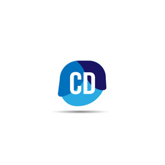 Fototapeta premium Initial Letter CD Logo Template Design