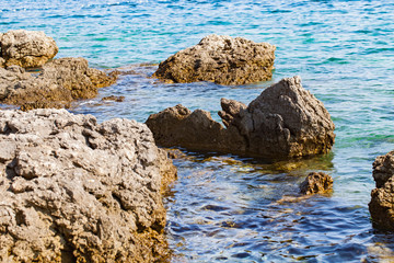 Adriatic seashore, Krk, Croatia