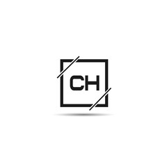 Obraz premium Initial Letter CH Logo Template Design