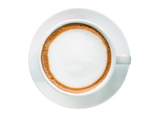 Hot coffee. (clipping path)