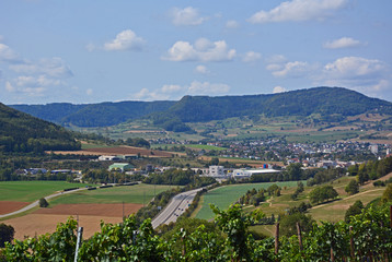 Fototapeta na wymiar Fricktal mit Tiersteinberg, Aargau