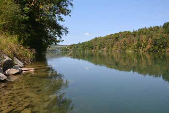 Aare bei W&uuml;renlingen, Kanton Aargau