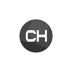 Initial Letter CH Logo Template Design