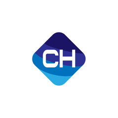 Initial Letter CH Logo Template Design
