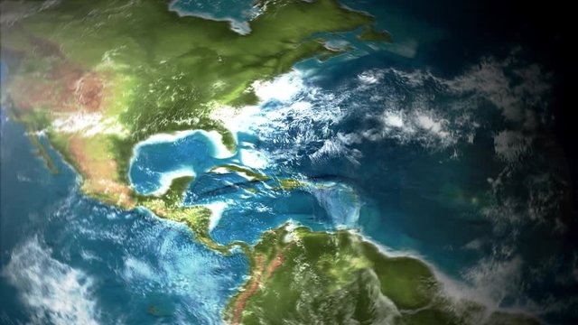 4k Earth View From Satellite/
Animation of an earth planet surface from different areas over the world with cool camera transition effect
