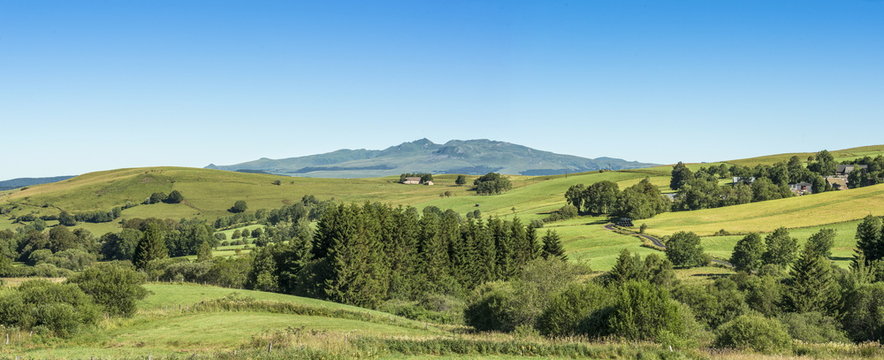 France, South-Western France, Cantal, volcanic plateau Cezallier near Montgreleix