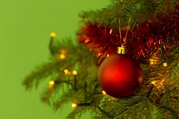 Christmas Ball on Christmas Tree