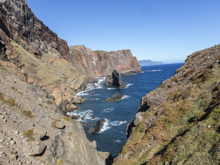 North side of Sao Lourenco peninsula in Madeira