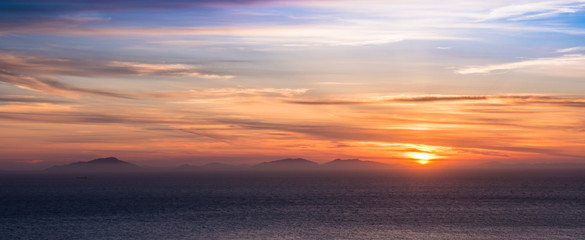 Fototapeta premium Sunset over the Western Isles