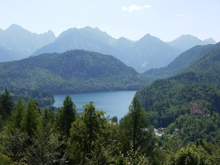 Fototapeta na wymiar Lake, Forest and Mountain landscape