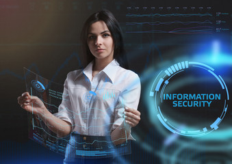 The concept of business, technology, the Internet and the network. A young entrepreneur working on...