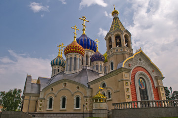 Fototapeta na wymiar Church of the Holy Igor of Chernigov, Moscow, Russia