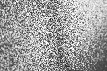 Detailed texture of glittering silver dust surface for christmas
