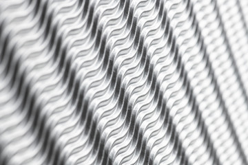 silver Paper Textured Background - Wave stripes