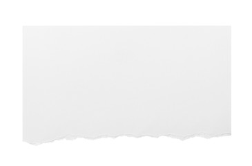 white paper ripped message torn