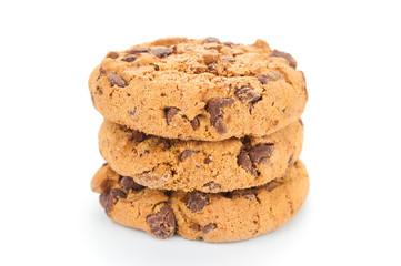 Sweet cookies isolated on white background