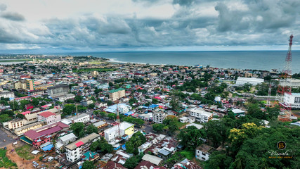 Fototapeta na wymiar Liberia City Scape: Monrovia