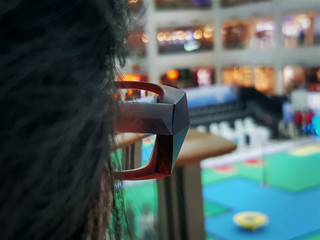 Close-up View From Back of Eye Glasses