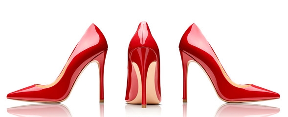 red high heel footwear fashion female style