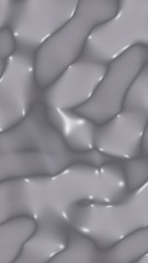 Graphic illustration - liquid pattern gray color. Modern abstract background. Design wallpaper. 3D illustration