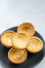 Egg Custard Tart, traditional English, Portuguese, Chinese desse
