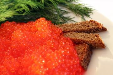 food, red caviar, luxury