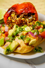 Peach Avocado Salsa Chicken