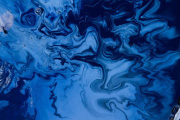 Blue painting abstract