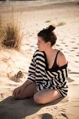Chica en la playa 