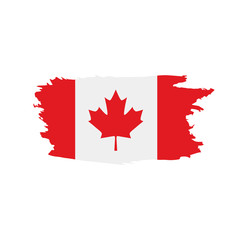 Canada flag, vector illustration