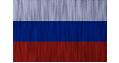 Russia Flag 3D render