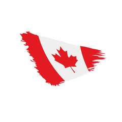 Canada flag, vector illustration