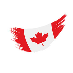 Canada flag, vector illustration