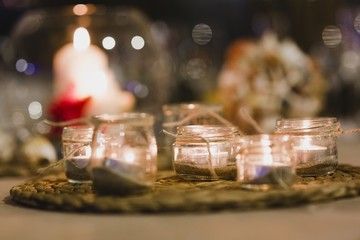 Decoration objects for events and weddings in rural and retro style.