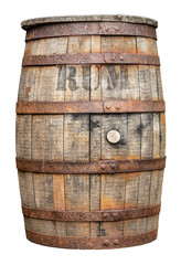 Vintage Wooden Rum Barrel