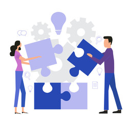 Teamwork infographic concept, banner, poster, illustration