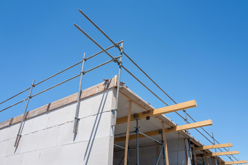 New construction of houses.