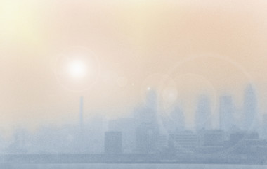 Fototapeta na wymiar Smog City
