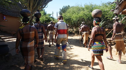 A traditional African Tribes Zulu people, South Africa